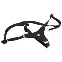 Черный страпон с трусиками Silicone Strap-On