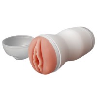 Мастурбатор в колбе Sex In A Can Vagina Lotus Tunnel с вибрацией Мастурбатор в колбе Sex In A Can Vagina Lotus Tunnel с вибрацией