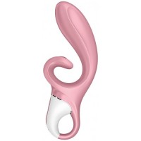 Смарт-вибратор кролик с гибким клиторальным отростком Satisfyer Hug Me Pink