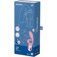Смарт-вибратор кролик с гибким клиторальным отростком Satisfyer Hug Me Pink