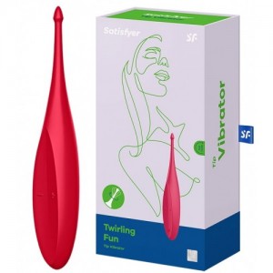 Точечный вибростимулятор Satisfyer Twirling Fun красный