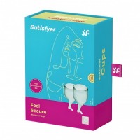 Набор менструальных чаш Satisfyer Feel Secure зелёный Набор менструальных чаш Satisfyer Feel Secure зелёный