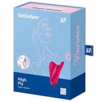 Перезаряжаемый вибратор на палец Satisfyer High Fly красный