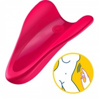 Перезаряжаемый вибратор на палец Satisfyer High Fly красный