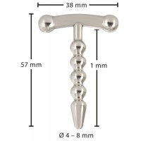 Металлический уретральный буж Penisplug Anchor Small