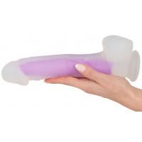 Светящийся в темноте фаллос Glow in the Dark Dildo 26,5 см Светящийся в темноте фаллос Glow in the Dark Dildo 26,5 см