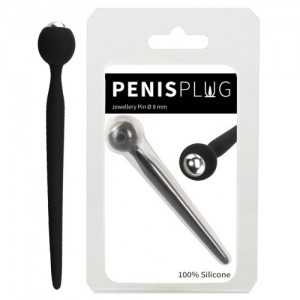 Силиконовый уретральный буж с жемчужиной Jewellery Pin