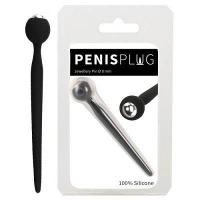 Силиконовый уретральный буж с жемчужиной Jewellery Pin