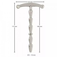 Металлический уретральный буж Penisplug Anchor Large