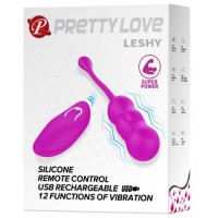 Перезаряжаемое виброяйцо Pretty Love Leshy с беспроводным управлением