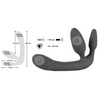 Безремневой страпон с вибрацией и ДУ пультом Strapless Strap-On
