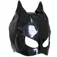 Латексная полушлем-маска кошки Латексная полушлем-маска кошки