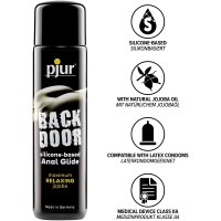Концентрированный силиконовый анальный лубрикант Pjur Backdoor Glide 100 мл