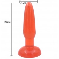Анальная пробка на присоске красная Анальная пробка на присоске красная