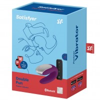 Смарт-стимулятор для пар Satisfyer Double Fun фиолетовый