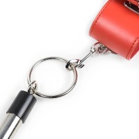 Бондажная распорка со съемными поножами красная