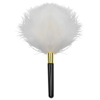 Белый перьевой тиклер 18 см