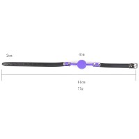 Кляп-шар силиконовый фиолетовый