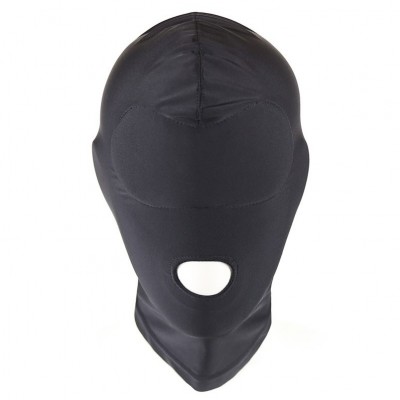 Черная маска для лица с открытым ртом