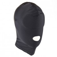 Черная маска для лица с открытым ртом