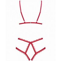 Откровенное боди с пушистыми пэстисами Merrynel S/M Откровенное боди с пушистыми пэстисами Merrynel S/M