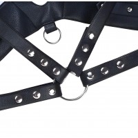 Мужская БДСМ сбруя с кольцом Мужская БДСМ сбруя с кольцом