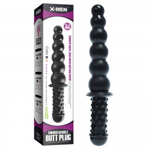 Двухсторонний фаллос с рукоятью X-Men Sword Handle Butt Plug 35 см