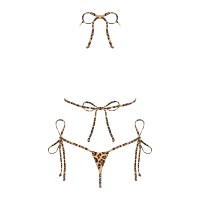 Эффектное мини-бикини Bella Vista с леопардовым принтом OS