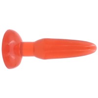 Анальная пробка на присоске красная Анальная пробка на присоске красная