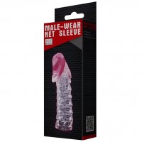 Насадка на пенис Male-Wear Net Sleeve розовая