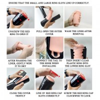 Мастурбатор Pretty Love Ozzy с поступательными движениями и функцией посасывания