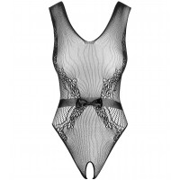 Элегантное черное боди-сетка с доступом S/L Элегантное черное боди-сетка с доступом S/L