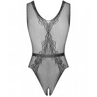 Элегантное черное боди-сетка с доступом S/L Элегантное черное боди-сетка с доступом S/L