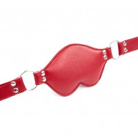 Силиконовый кляп-фаллос на красном ремне 7x4 см Силиконовый кляп-фаллос на красном ремне 7x4 см