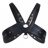 Мужская БДСМ сбруя с кольцом Мужская БДСМ сбруя с кольцом