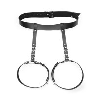 Бондажная сбруя черного цвета