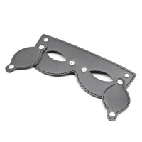 Черная БДСМ маска со съемными шорами на глаза