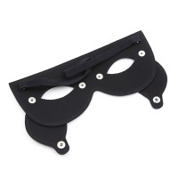 Черная БДСМ маска со съемными шорами на глаза