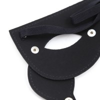 Черная БДСМ маска со съемными шорами на глаза