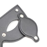 Черная БДСМ маска со съемными шорами на глаза