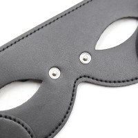 Черная БДСМ маска со съемными шорами на глаза