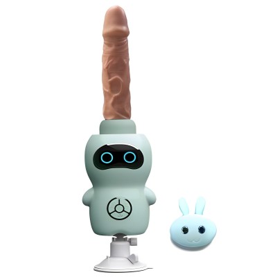 Компактная секс машина King на присоске бирюзовая Компактная секс машина King на присоске бирюзовая