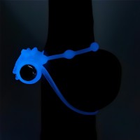 Двойное виброкольцо светящееся в темноте Lumino Play Vibrating Penis Ring