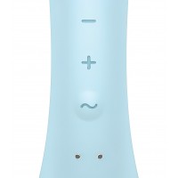 Двусторонний вибратор с клиторальным стимулятором Satisfyer Triple Oh Blue