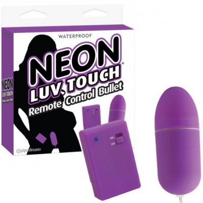 Виброяйцо на дистанционном управлении Neon Luv Touch Remote Control Bullet Purple