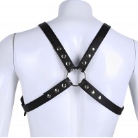 Мужская БДСМ сбруя с кольцом Мужская БДСМ сбруя с кольцом