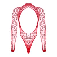 Сексуальное красное боди в крупную сеточку S/L