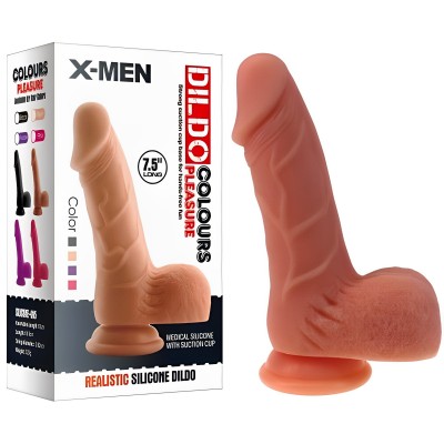 Классический фаллоимитатор телесного цвета X-Men 18 см