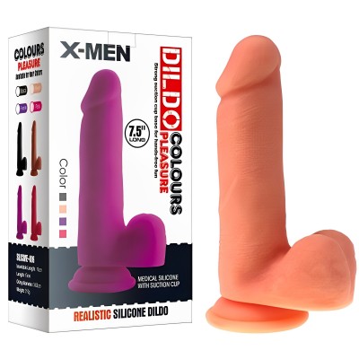 Классический фаллоимитатор телесного цвета X-Men 18 см