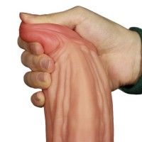 Широкий фаллос-гигант с рельефным стволом Lovetoy Nature Cock King Sized 25 см